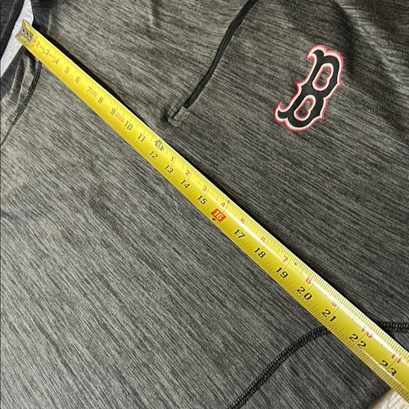 Under Armour Boston Red Socks Charcoal Quarter-Zip with Logo. Large - Picture 8 of 9
